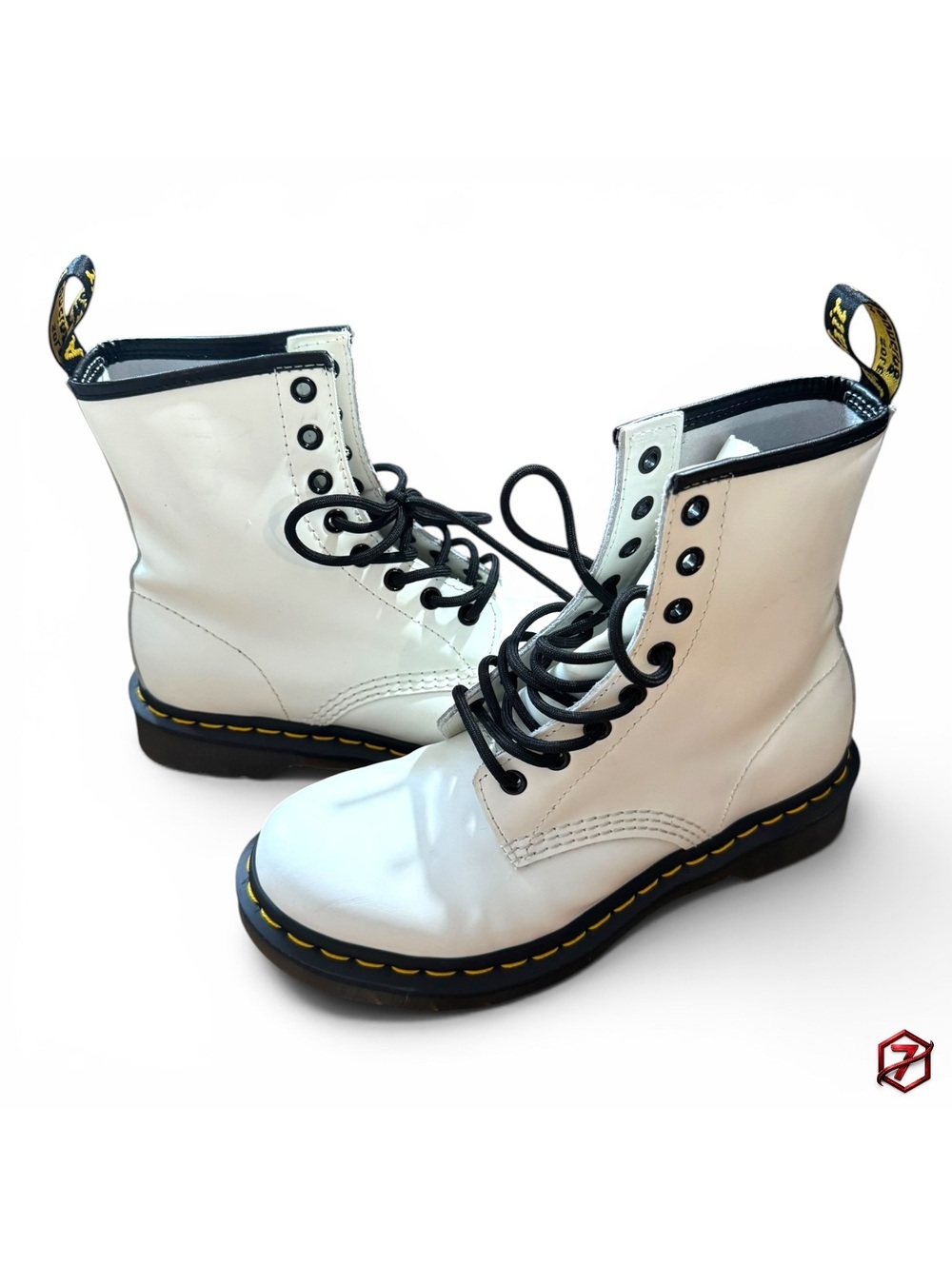 Dr. Martens 1460 White Patent Leather Women’s 7 Combat Boots 11821104